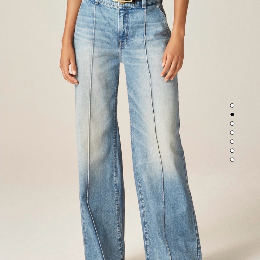 J. Crew Women’s Trouser Petite Light Blue Wide-Leg Jeans NWT Sold out online!